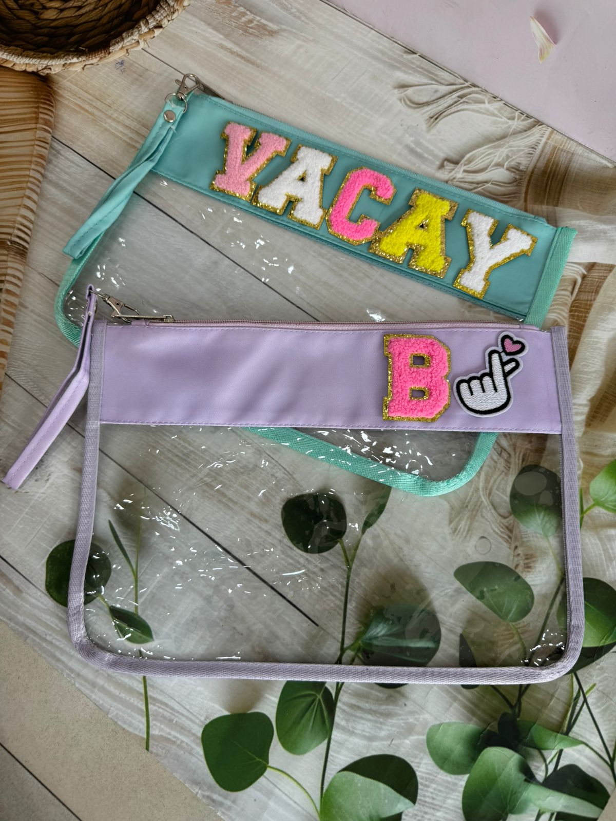 Fancy transparent pouch