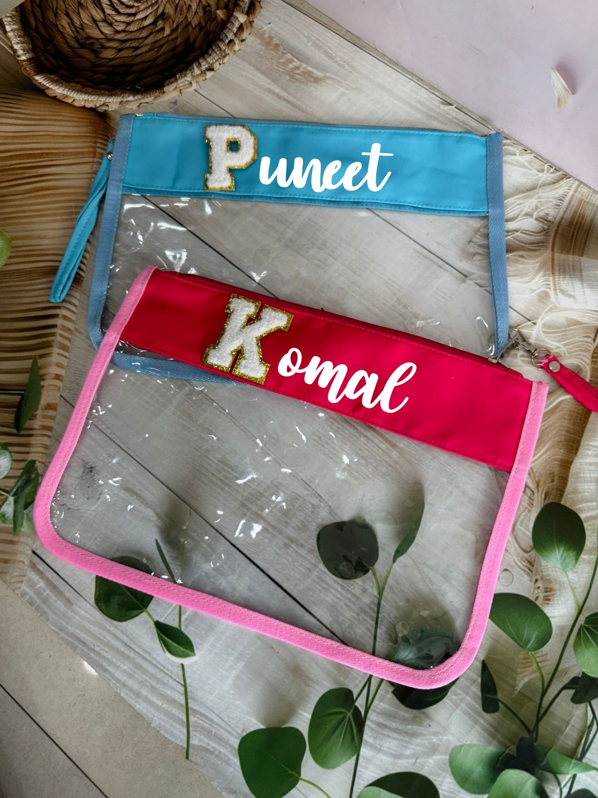 Fancy transparent pouch