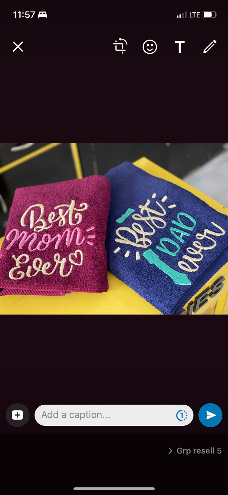 Personalised towels