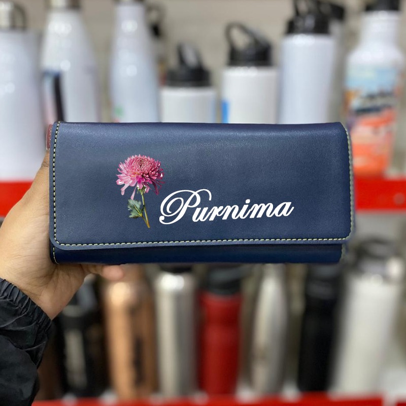 Personalized 3 Fold Diva Clutch for Ladies