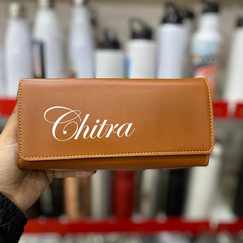 Personalized 3 Fold Diva Clutch for Ladies