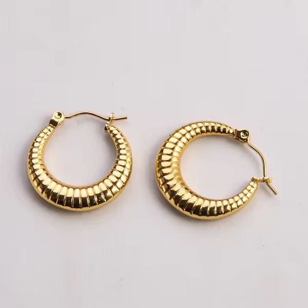 Stainless steel anti tarnish hoops