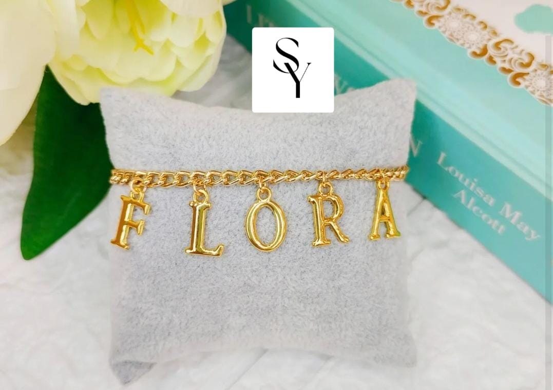 Personalised name bracelets