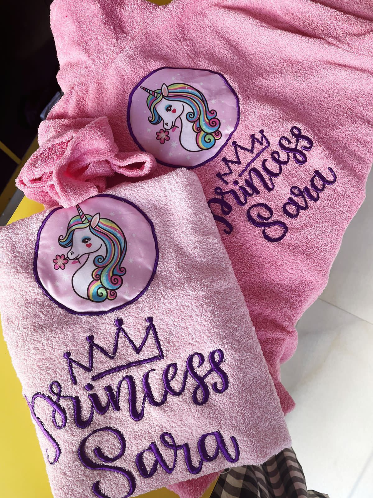 Personalised bathrobes With patch n embroidered names
