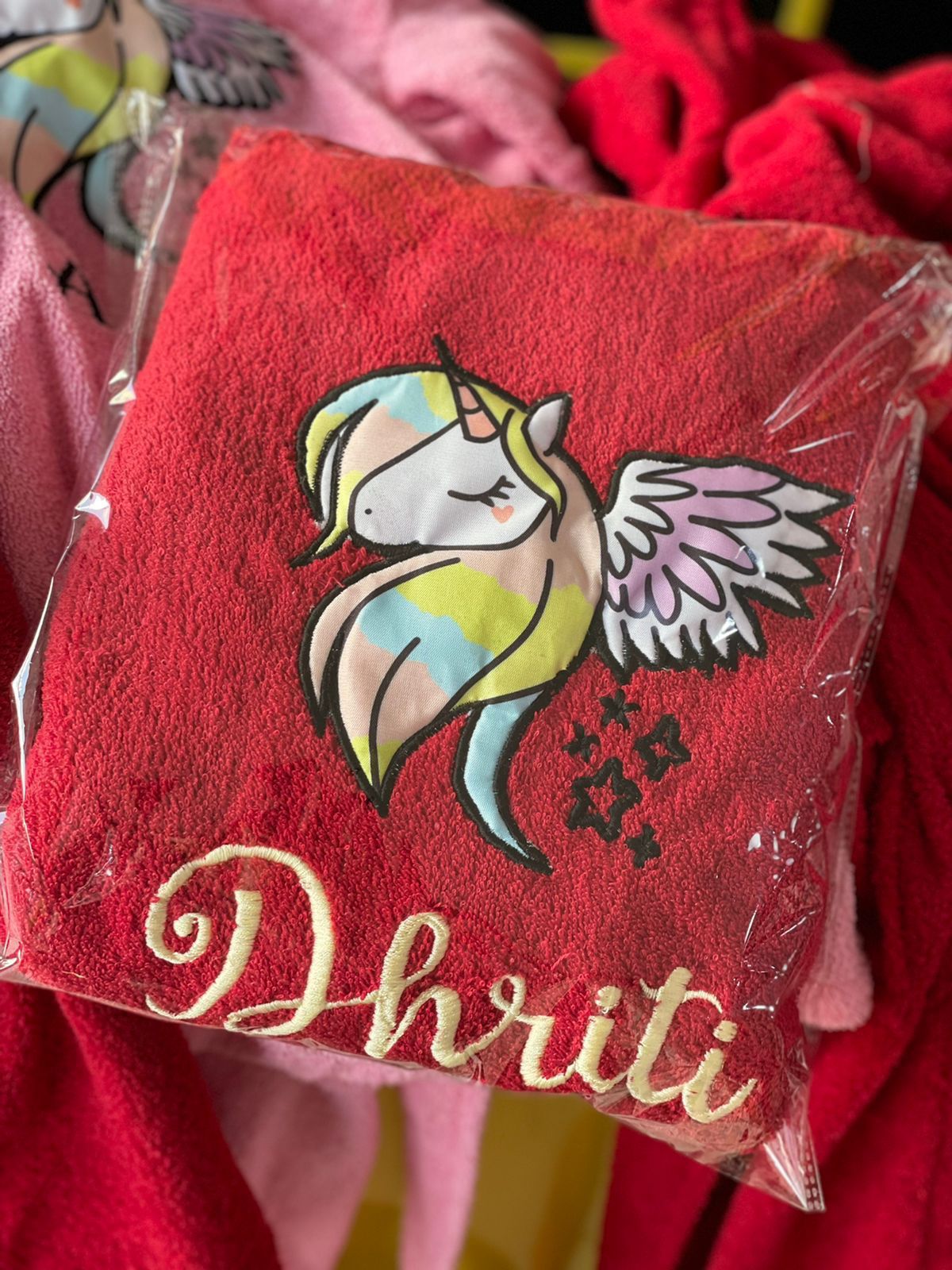 Personalised bathrobes With patch n embroidered names