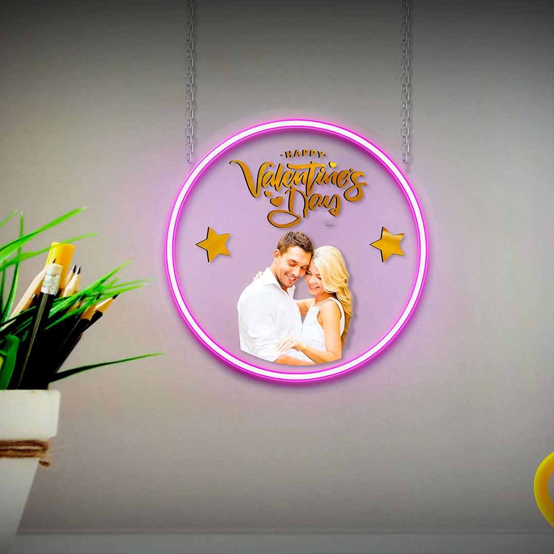 PERSONALIZED NEON LED HANGER FOR VALENTINE'S