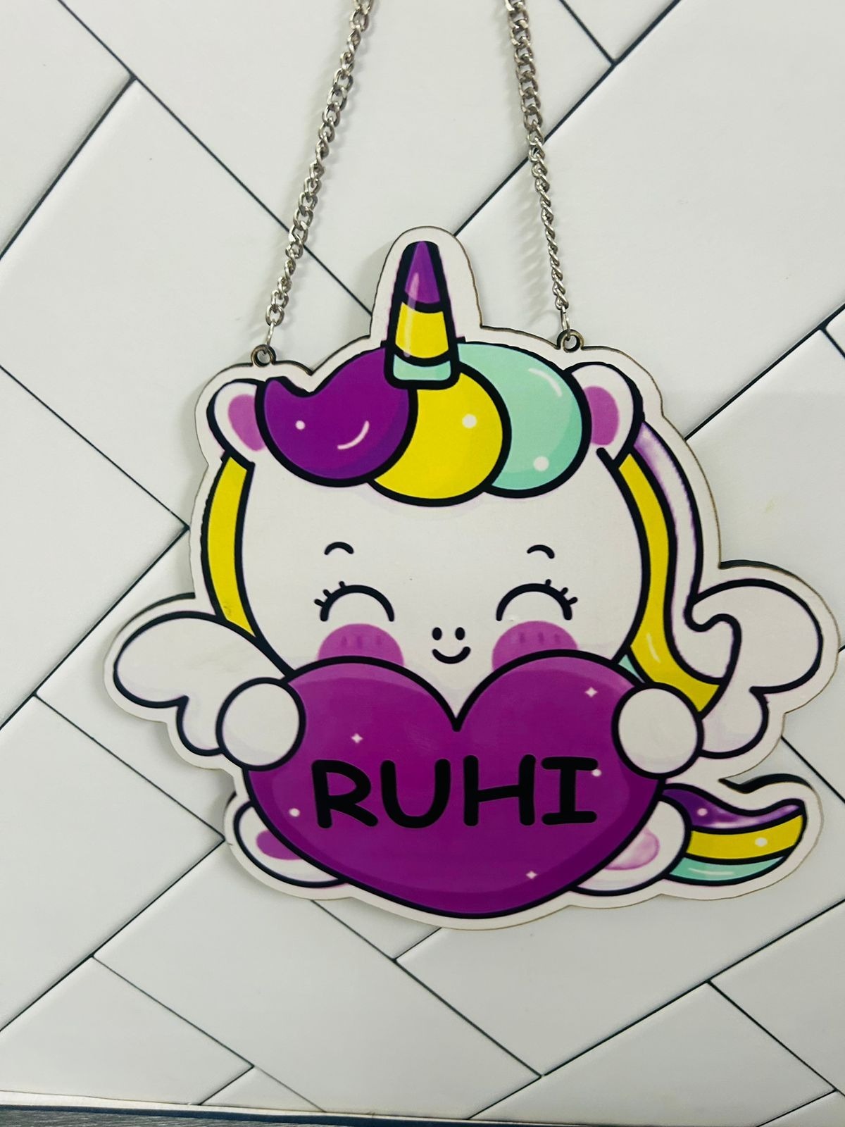 CARTOON NAME PLATE SIZE AROUND 10-12 INCH