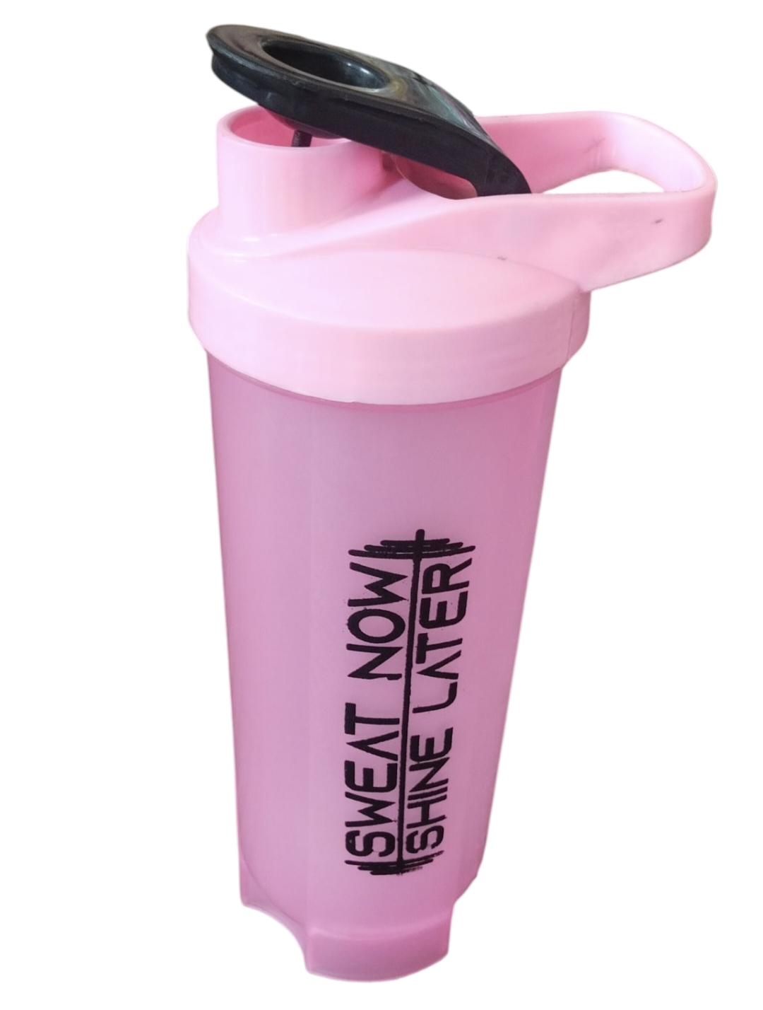 💖 750ml multicolour Gym Shaker Bottle with Mixer Ball & Flip Lock Cap  “Sweat Now, Shine Later” – Big Motivation in Every Sip!