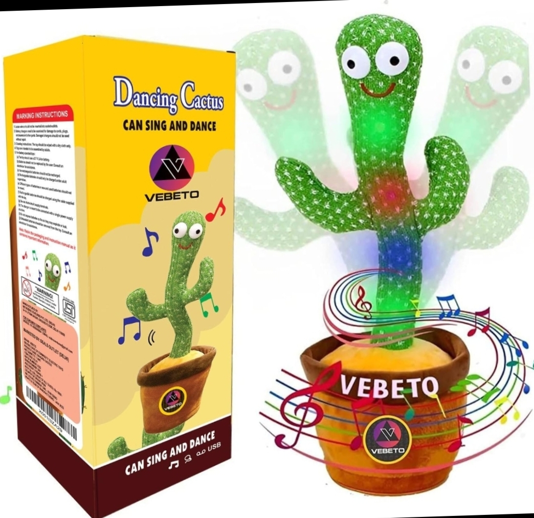 🌵 Dancing Cactus Toy – Music, Lights & Loads of Fun for Babies! 🌈 🎉 73% OFF | Bestselling Musical Toy | 4K+ Bought Last Month!