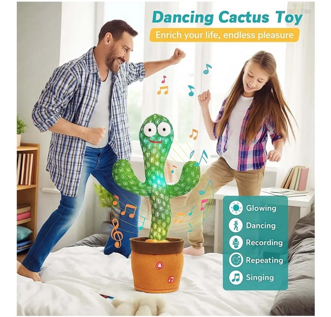 🌵 Dancing Cactus Toy – Music, Lights & Loads of Fun for Babies! 🌈 🎉 73% OFF | Bestselling Musical Toy | 4K+ Bought Last Month!
