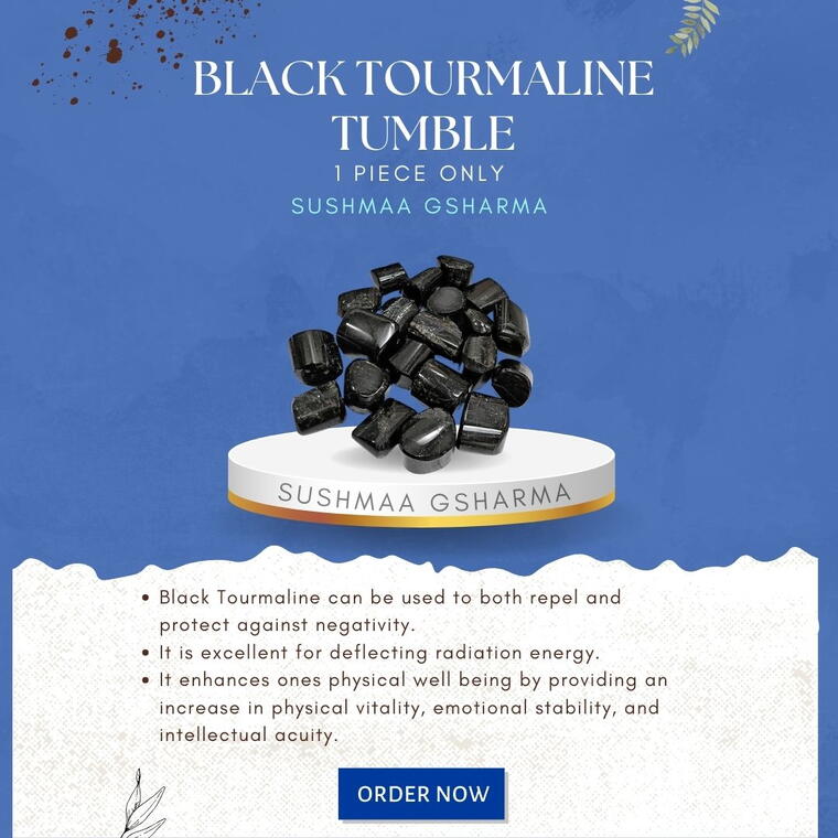 Black Tourmaline Tumble Stone
