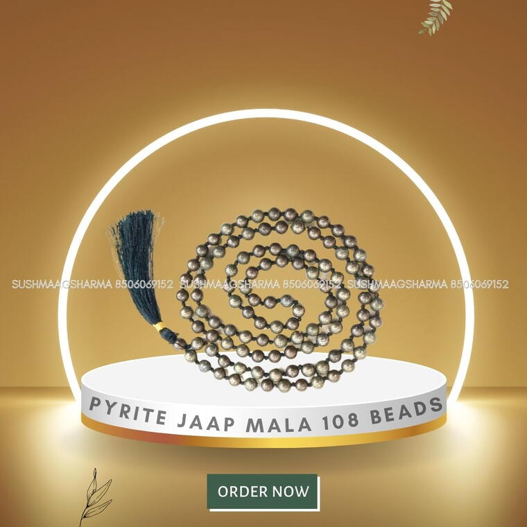 Pyrite Jaap Mala 108 Beads