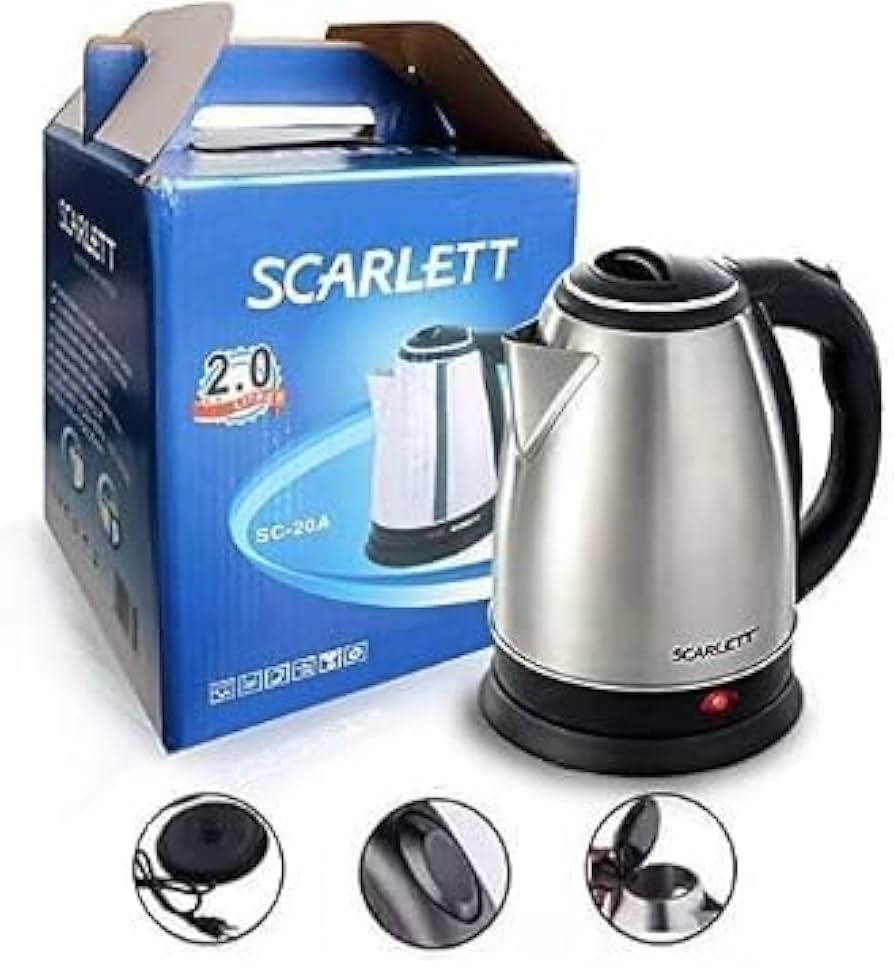 Stainless Steel Electric Scarlett Kettle
