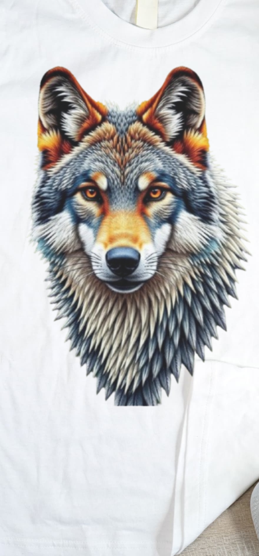 Wolf Embroidery T-Shirt
