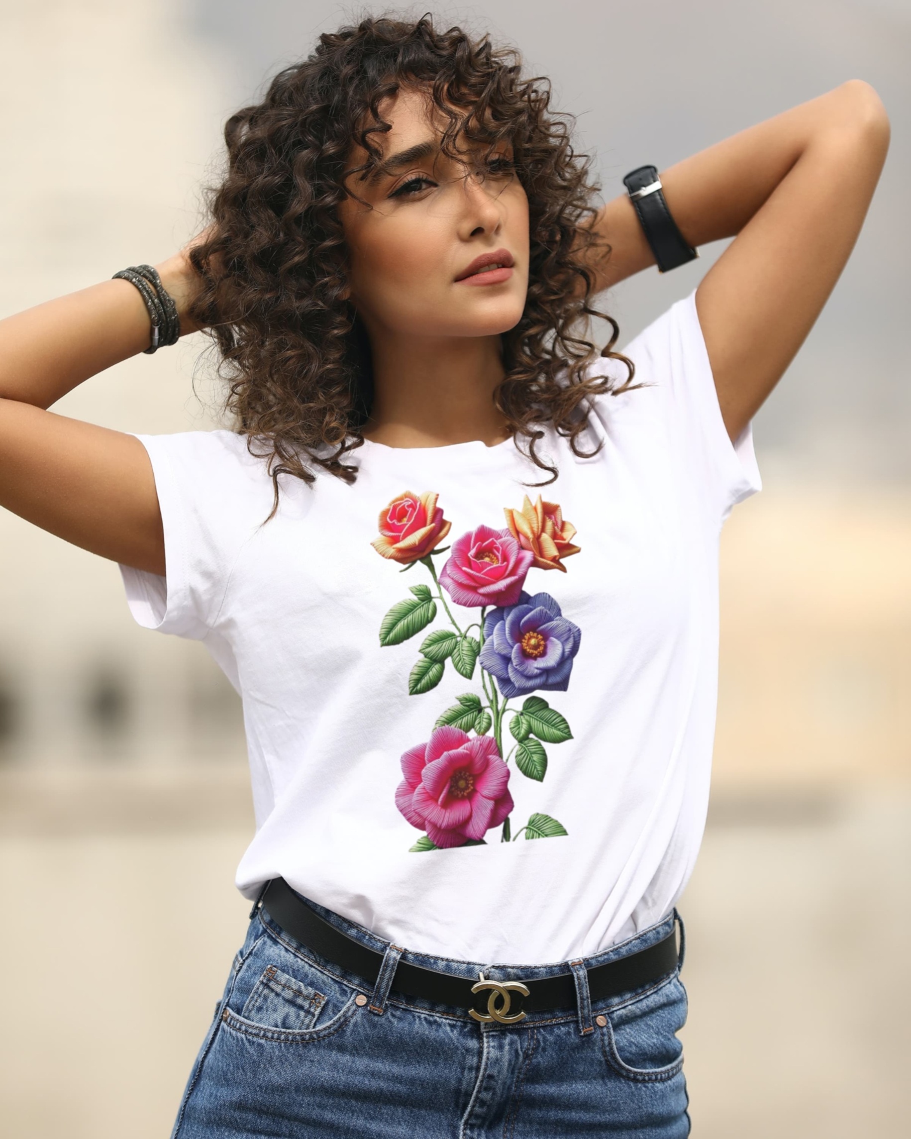 Floral Embroidery T-Shirt