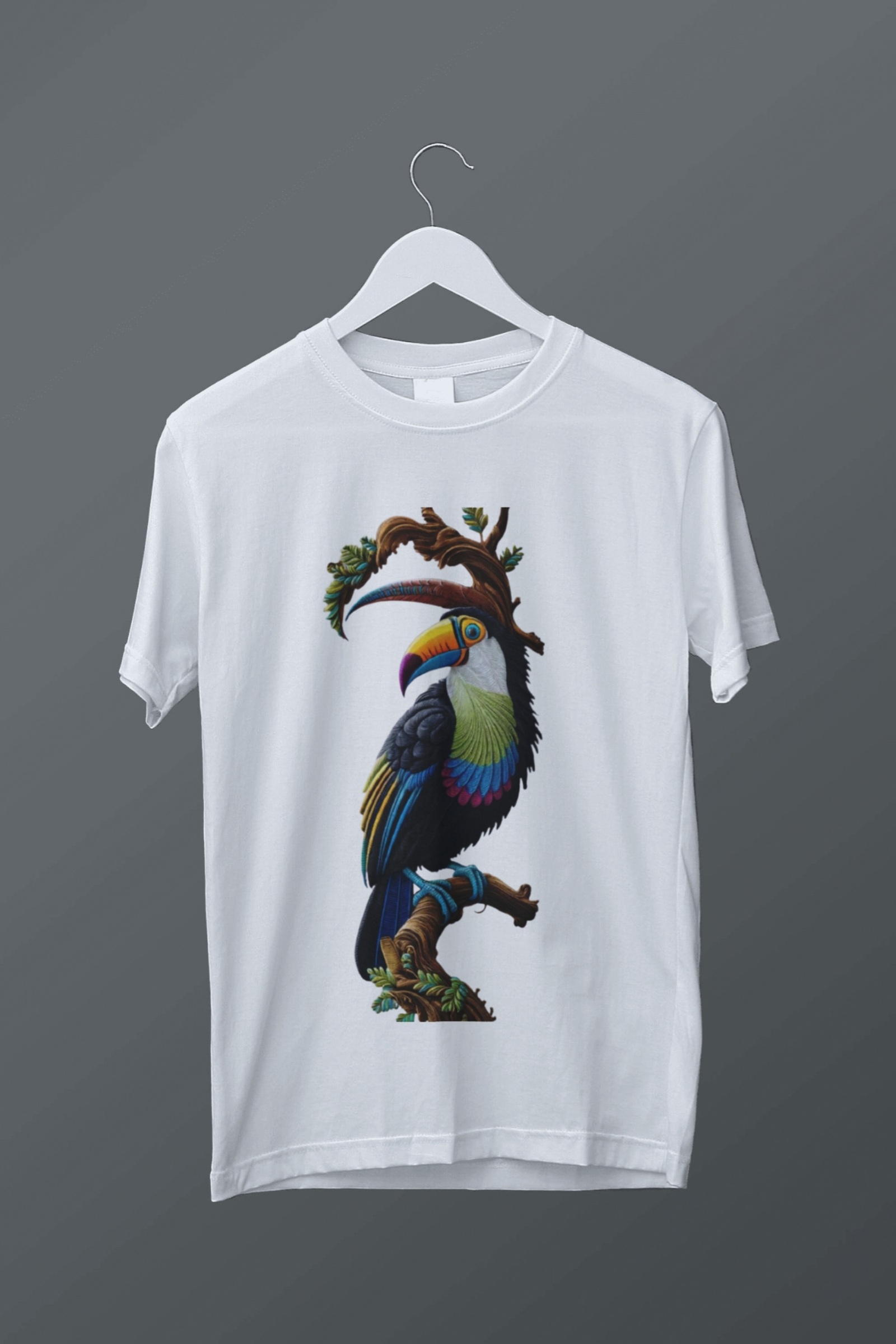 Bird Embroidery T-Shirt 3