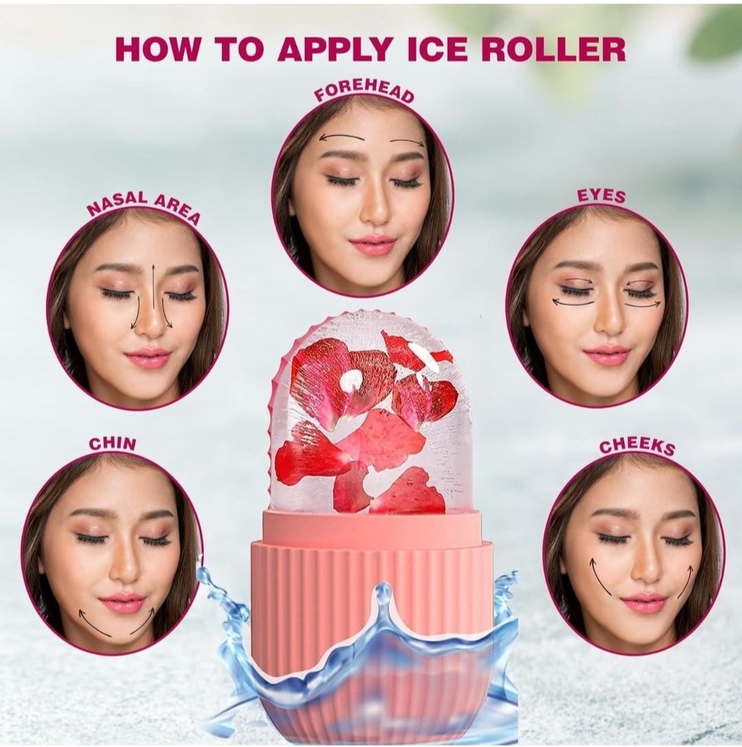 Chill & Care Combo – Face Ice Roller with Premium Stainless Steel Nail Cutter