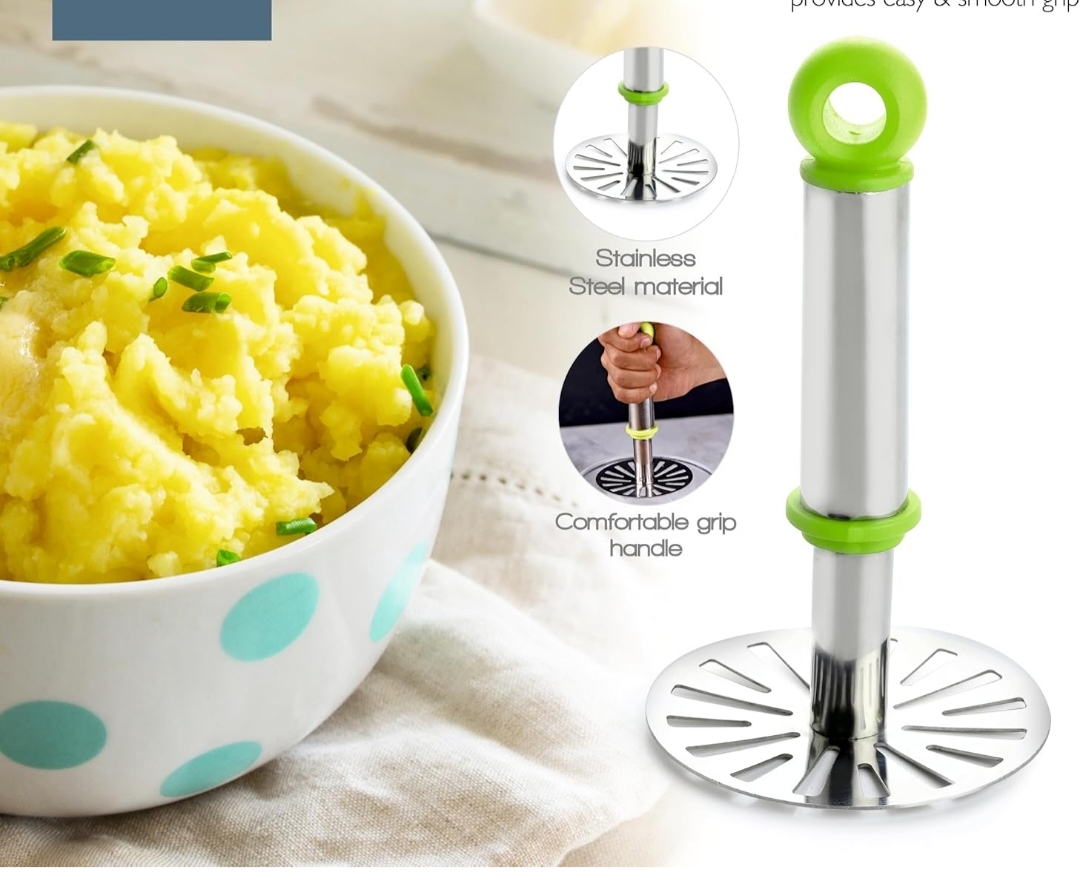 Stainless Steel Potato Masher & Peeler Combo