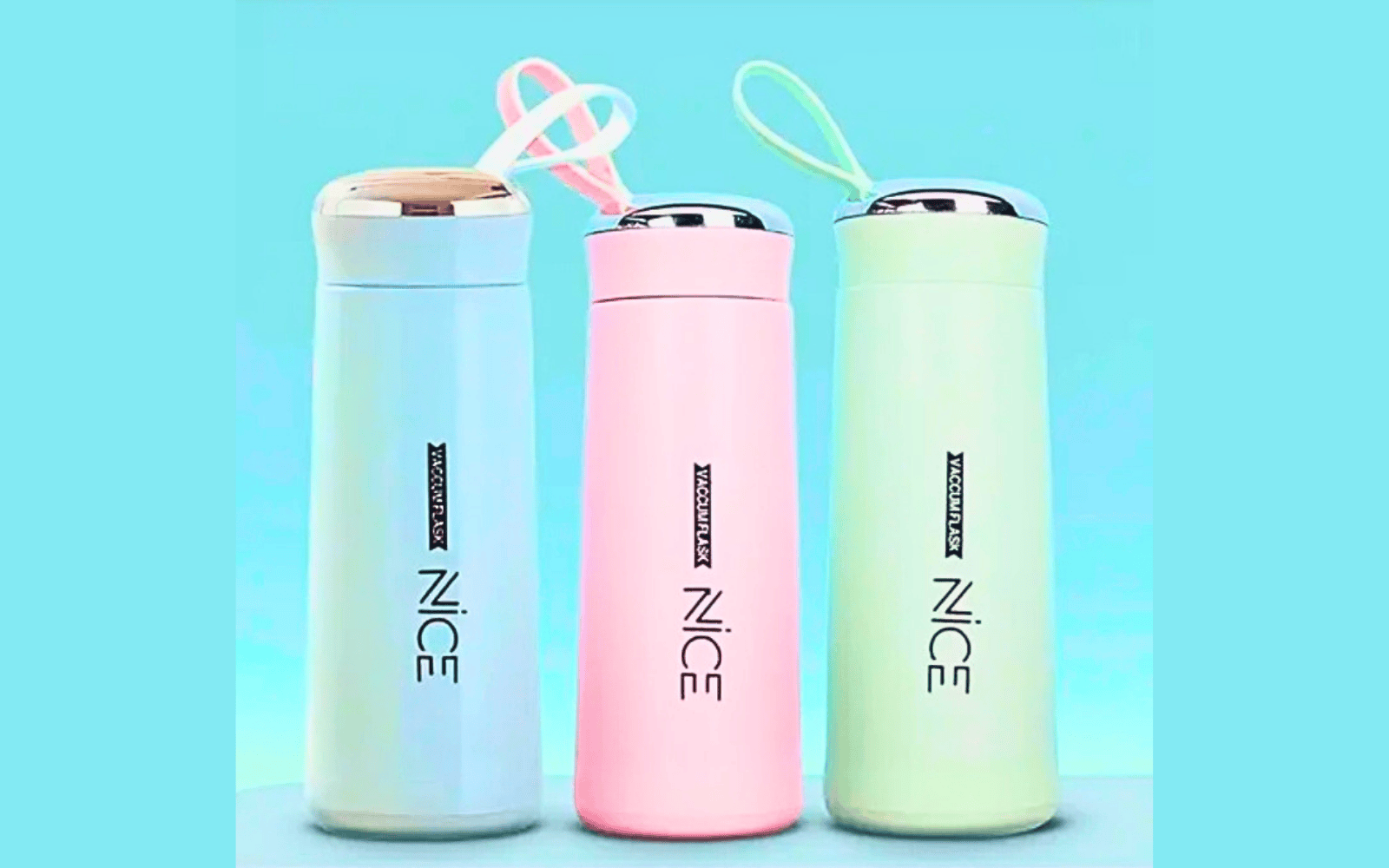 Nice Water Bottle/BPA Free Glass Inner Liner with Plastic Shell for School, Gym, Home and Office/Leak Proof Water Bottle 500 ml