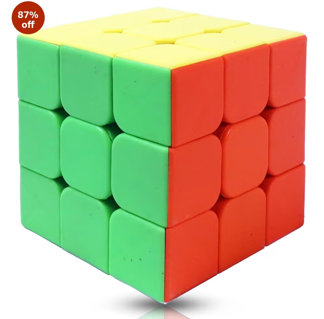 High Stability Stickerless 3x3x3 Speed Cube – Multi Color Puzzle Cube