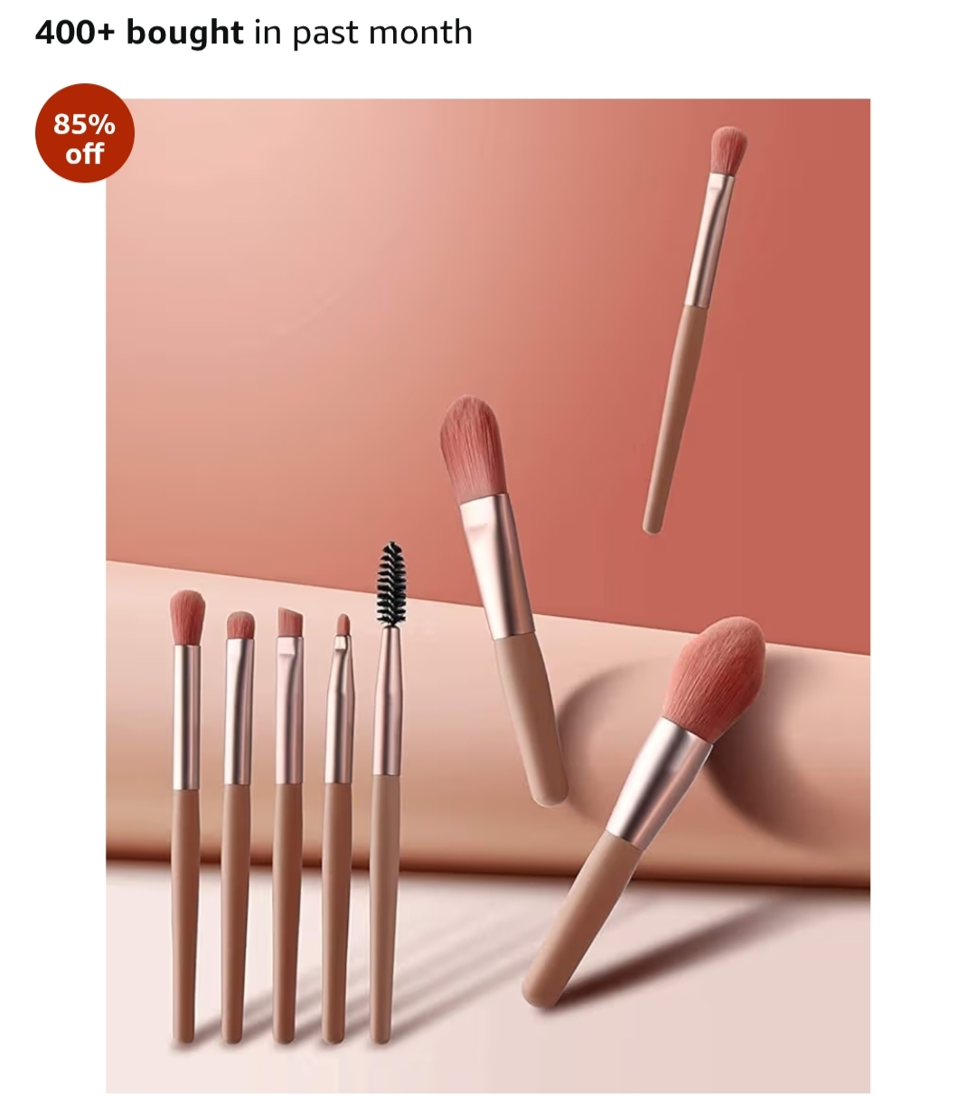8PCS Professional Makeup Brush Set with Bag | Travel Size Cosmetic Brushes Kit for Foundation, Blush, Eyeshadow | Wooden Handle Soft Synthetic Bristle (Multicolor)