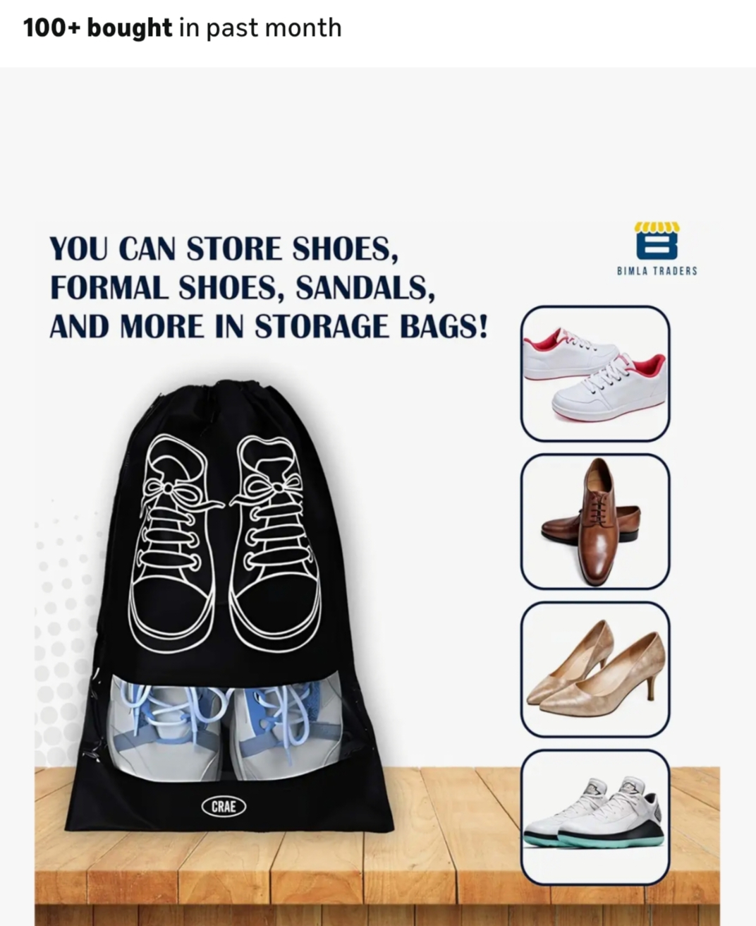 Shoes Bag for Travel & Storage | Portable Shoe Organizer Cover for Men & Women | Dustproof Shoe Storage Bag for Travel Essentials