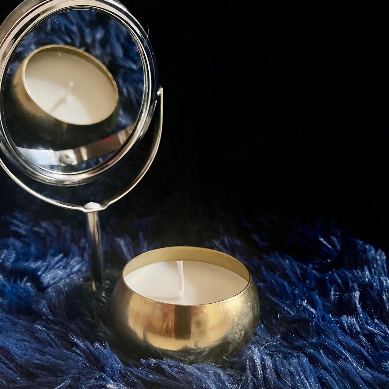 Gold plated aroma candles
