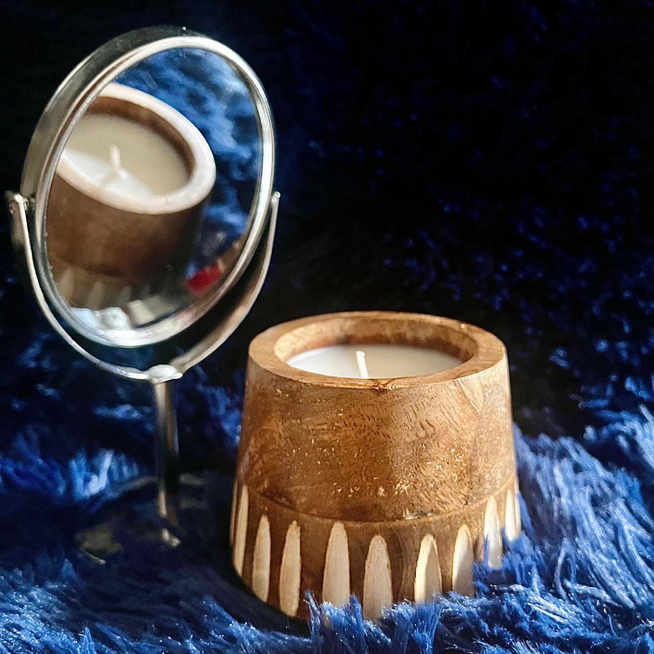 Wooden  aroma candles