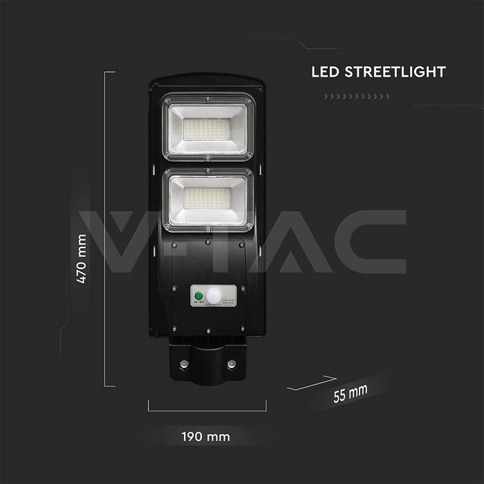 V-Tech - Solar LED Street Light - 120Watt