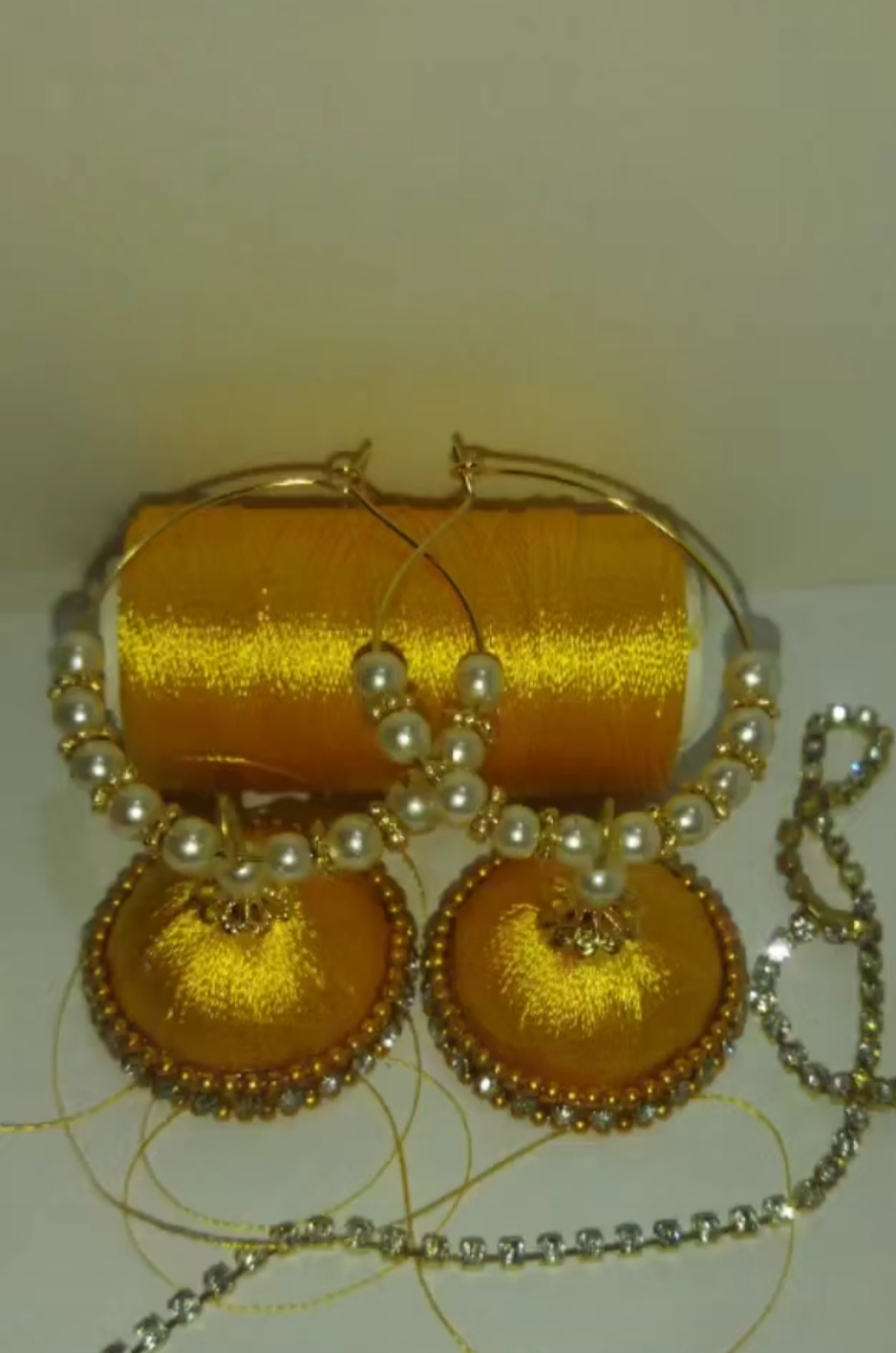 Yellow jhumka