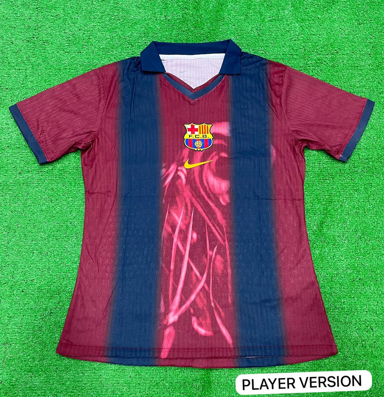 Barca X CJ Home Player version jersey 2000/01