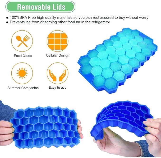 Ice Cube Tray Silicone for Freezer
