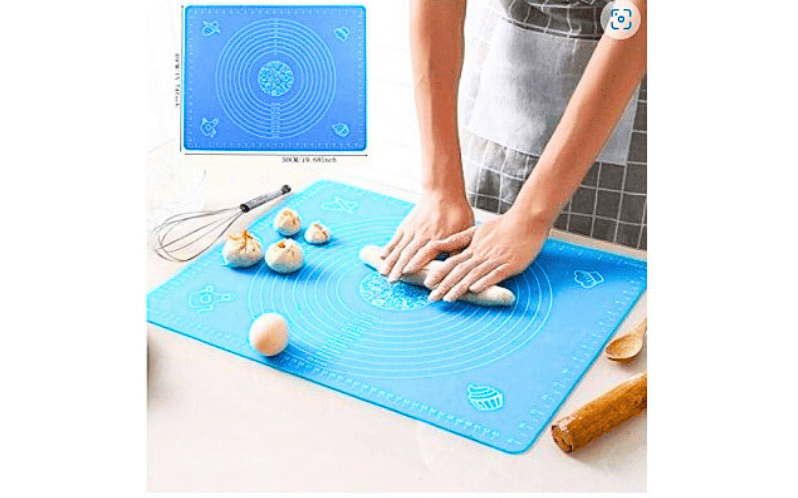 Non-Stick Silicone Baking Mat with Measurement Guide
