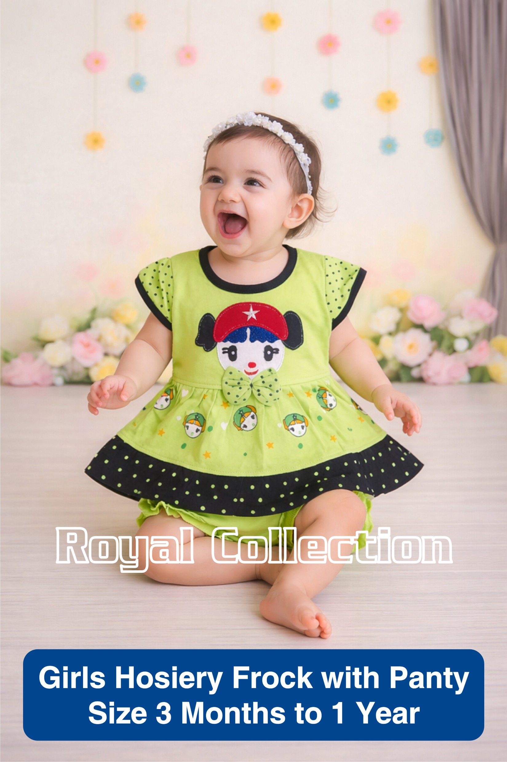 Girls Hosiery Cotton Frock Set with Panty_Bie