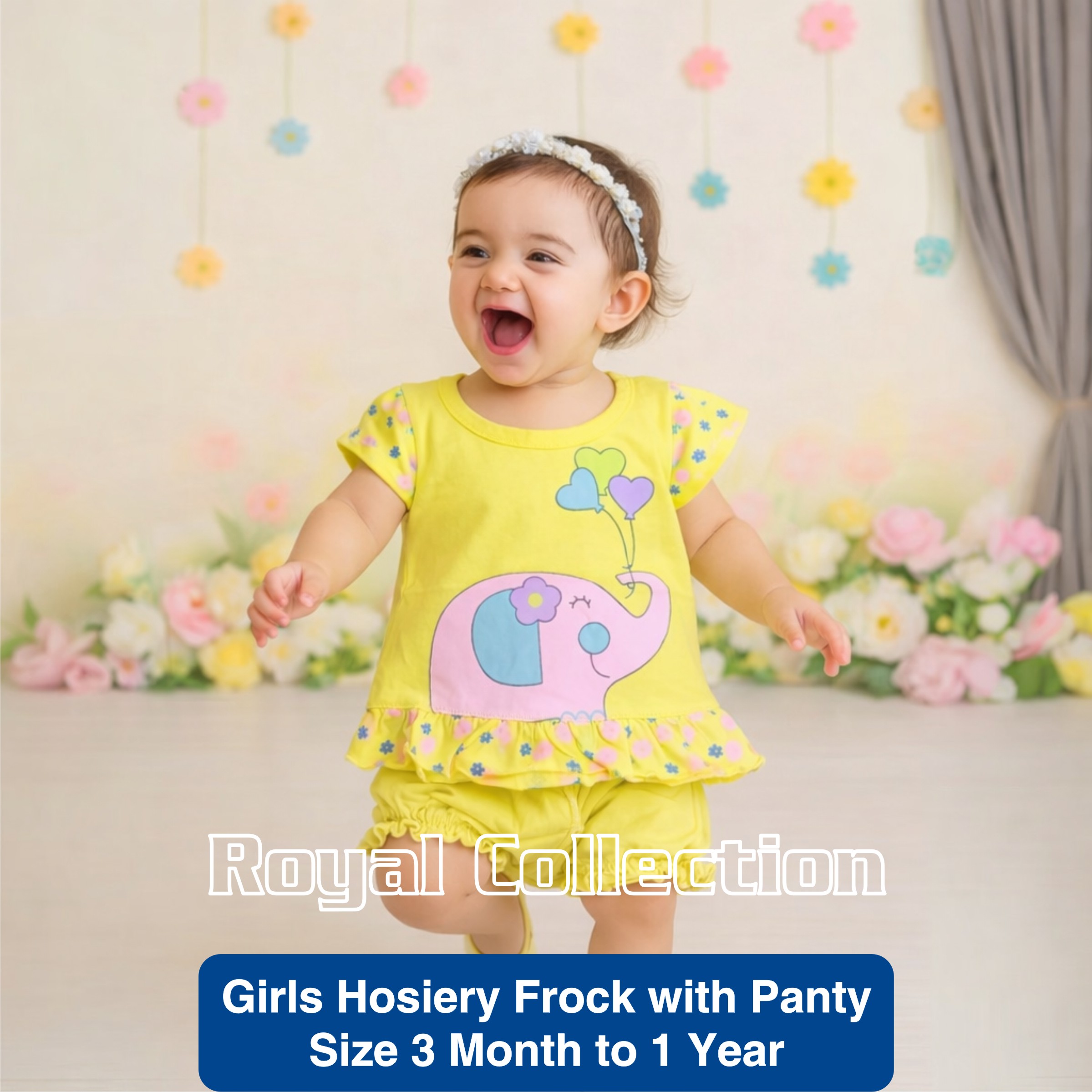 Girls Hosiery Cotton Frock Set with Panty_Bie