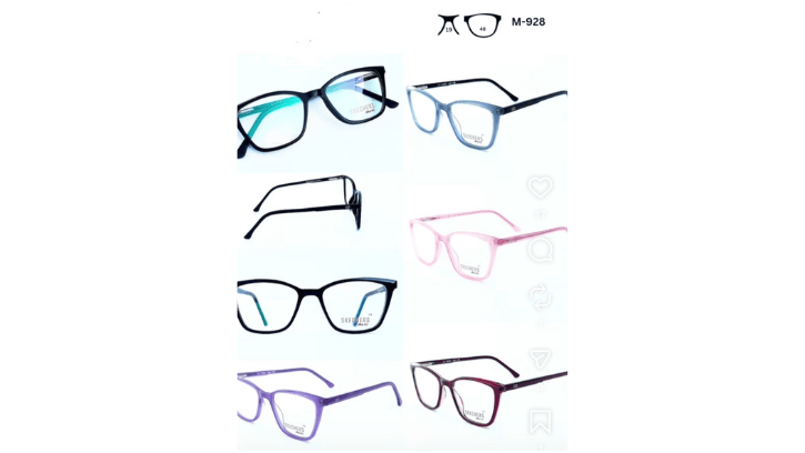 Blue Cut ARC Lens Eyeglasses with Frame – Lightweight Designer Collection