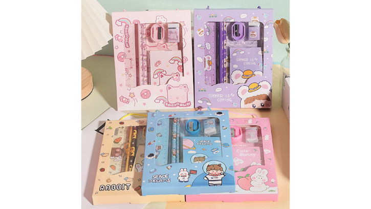 Magical Unicorn Kids Pencil Case Set with Accessories