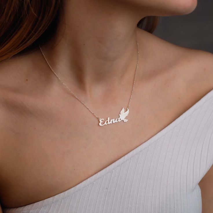 Silver customized name necklace for Women's & Girl's