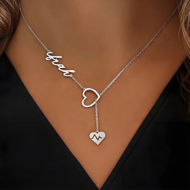 Silver customized name necklace for Women's & Girl's