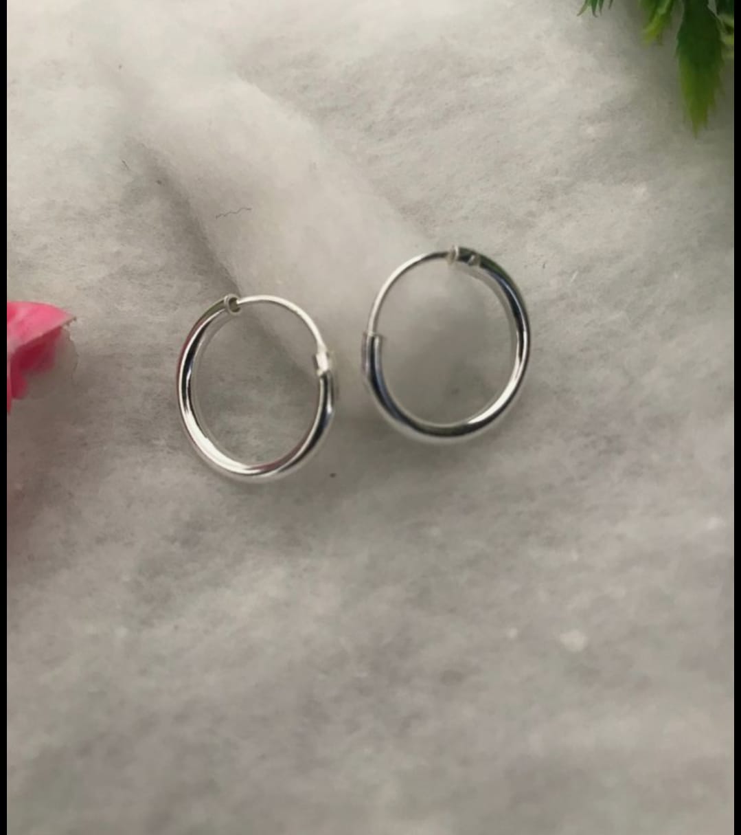 Earrings Huggies hoop