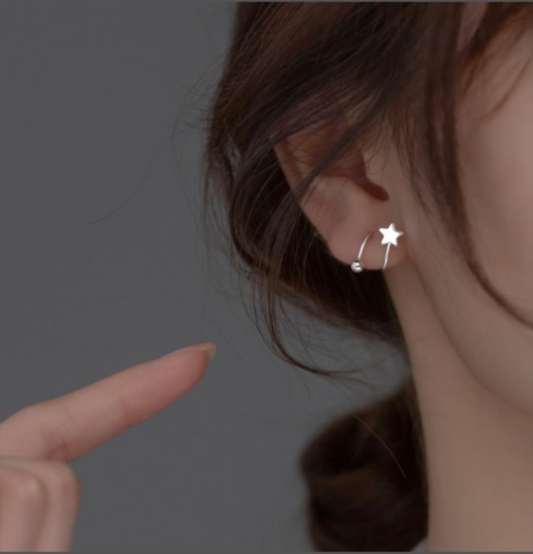 Earrings star stud
