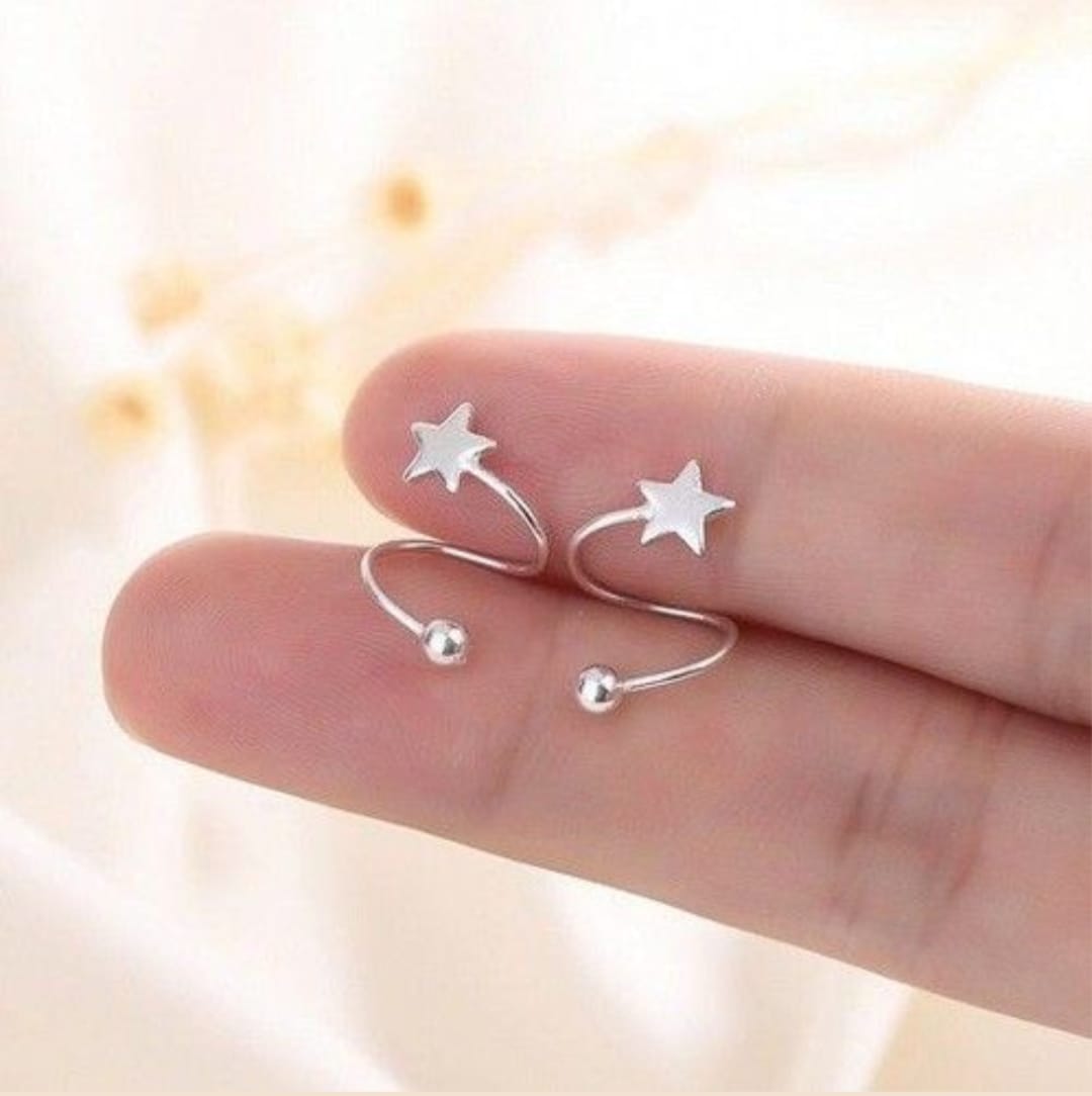 Earrings star stud