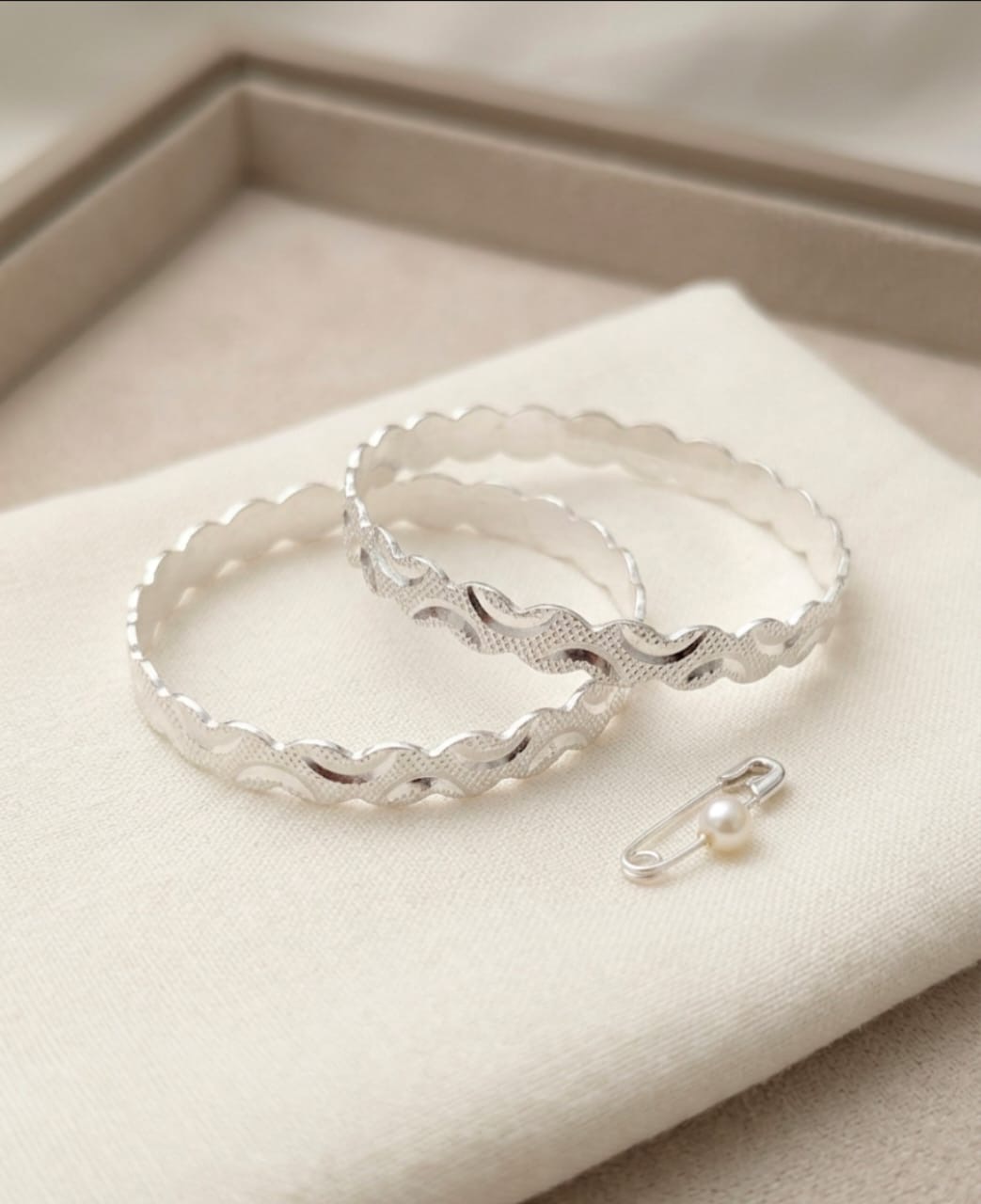 Pure 925 silver baby kada