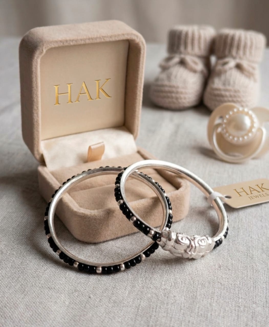 Pure 925 silver baby kada