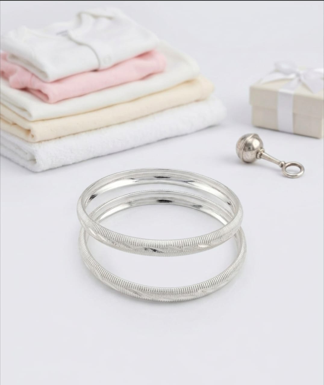 Pure 925 silver baby kada