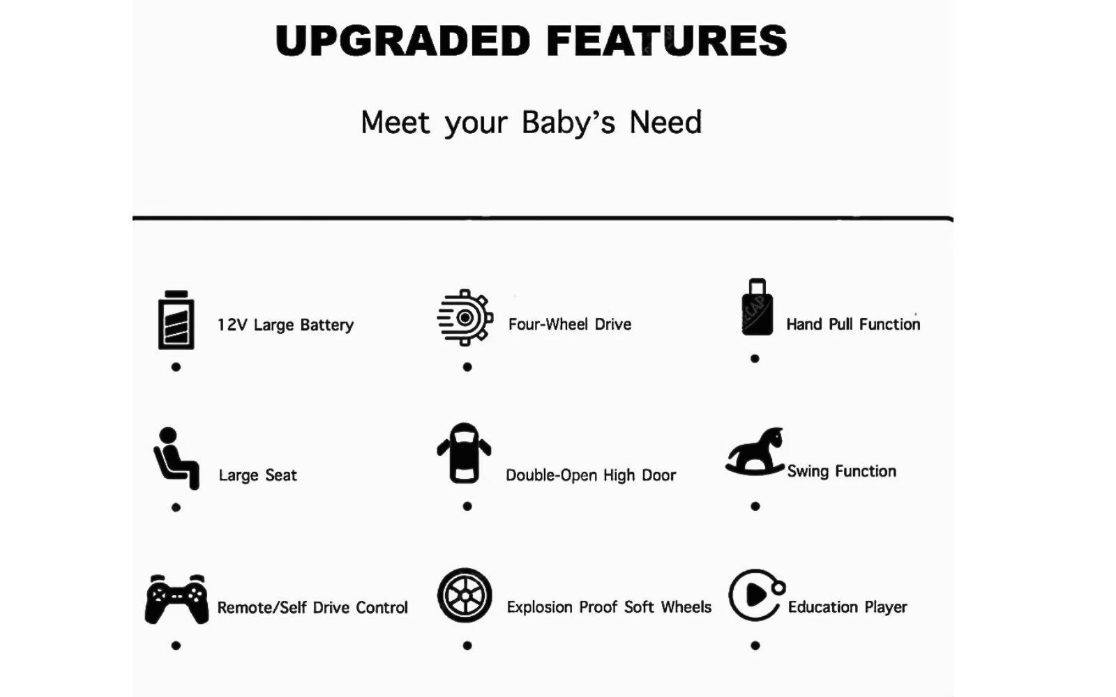 4x4 Kids Electric Ride-On Off-Road Jeep with Remote Control, LED Lights & Multimedia System