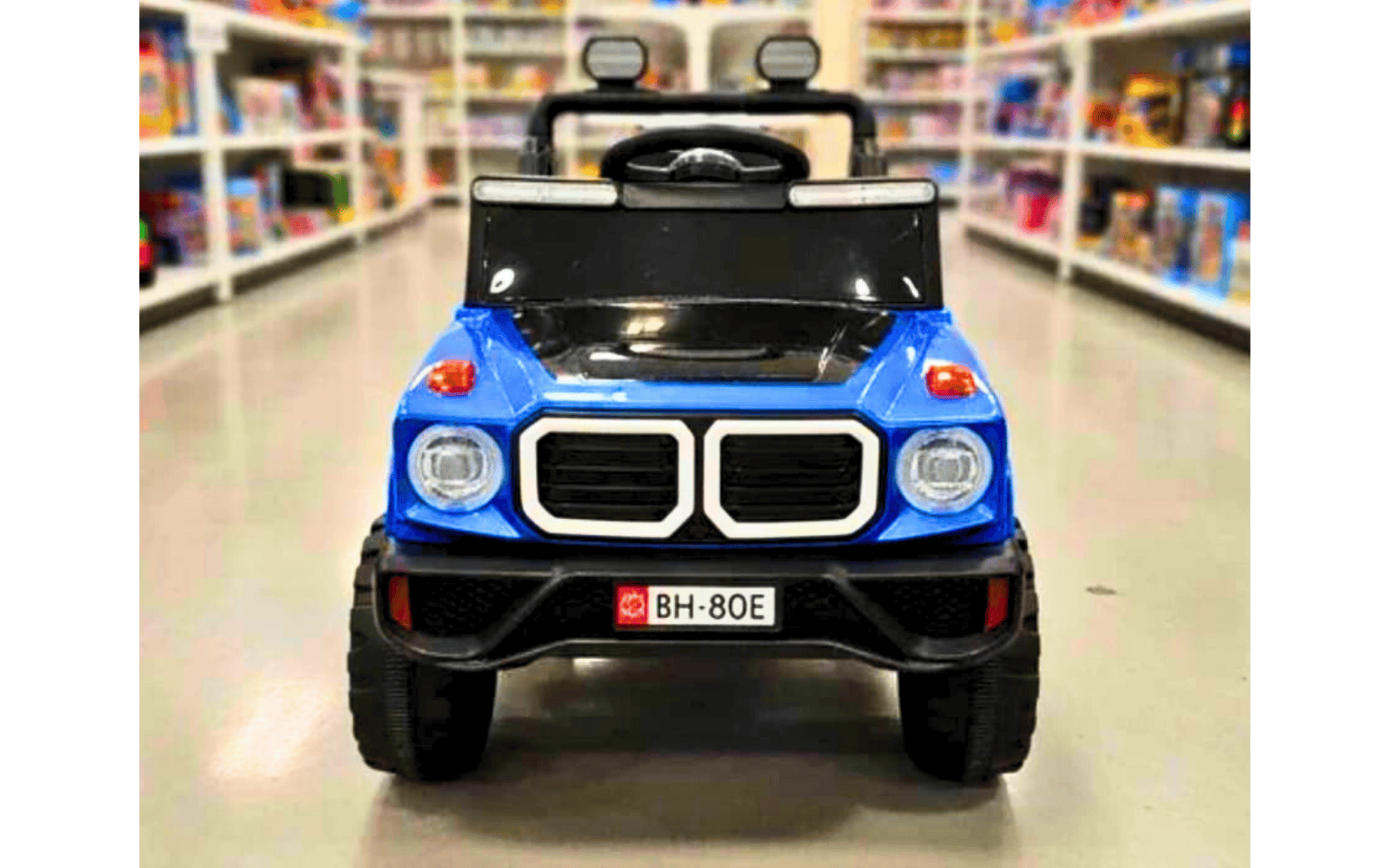 Kids 4x4 Electric Ride-On Jeep Car with LED Lights, Music System & Swing Mode