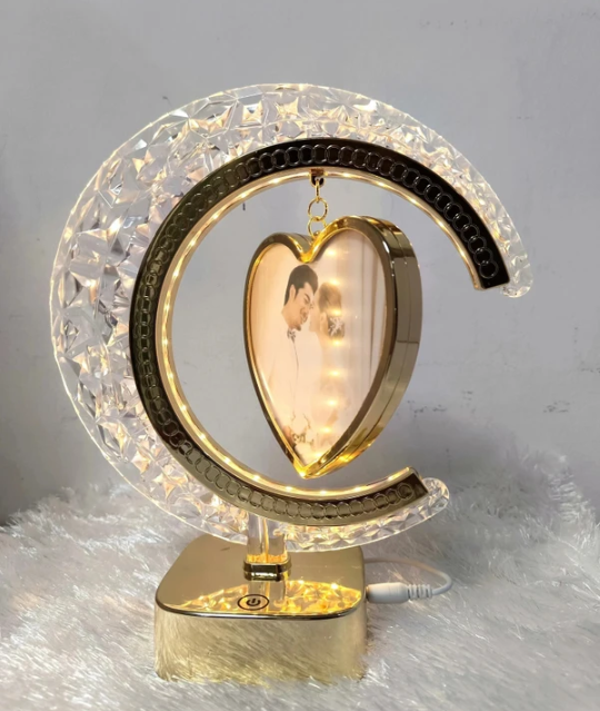 Half moon chargeable touch lamp