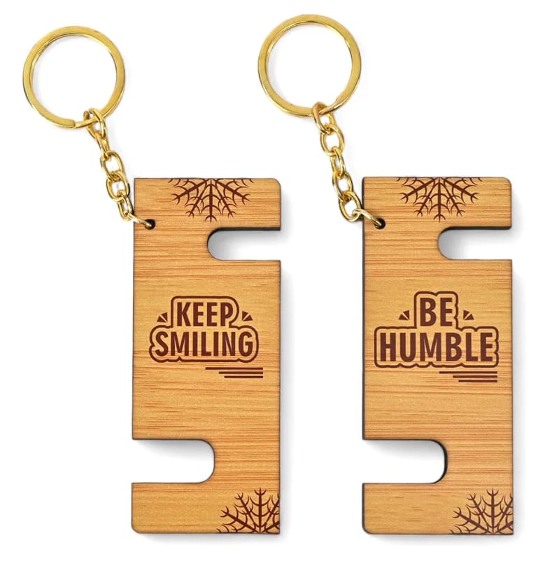 Wooden keychains
