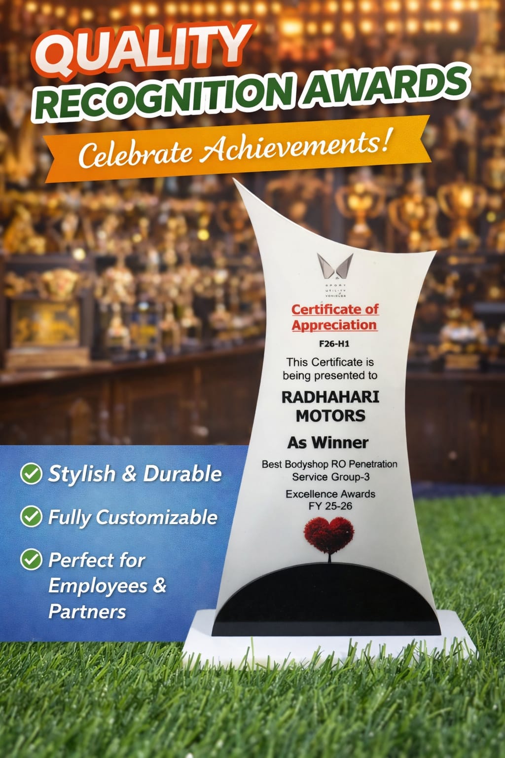Acrylic Award Trophy